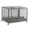 Collapsible Dog Crate Transporter Travel Cage with Divider Dog Crate