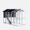 Yes4pets Grey Xxl Chicken Coop Rabbit Guinea Pig Hutch Ferret Hen Cat Bird House