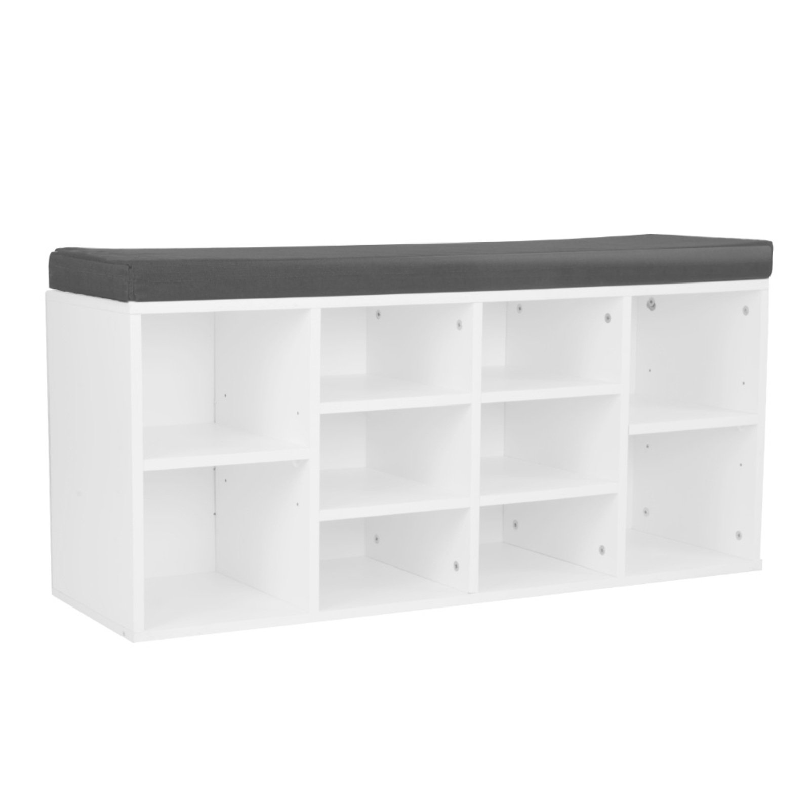 Shoe Rack Cabinet Organiser Grey Cushion 104 x 30 x 45 White Bunnings Australia