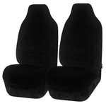 MyCar Faux Fur Seat Covers Universal Black