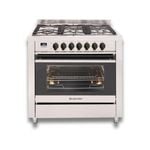 Kleenmaid 90cm 109L Freestanding Stainless Steel Oven and 5 Burner Gas Cooktop with Wok Burner