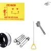 Eye Wash Station Emergency Shower Combination 12 Lpm Flow with Pedal Stainless Steel