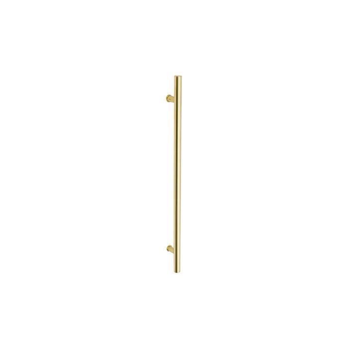 Zanda 900mm Satin Brass Back To Back Round Profile Pull Handle 7092BBSB
