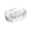 Attica 500 x 330mm Gloss Carrara Cove Oval Basin