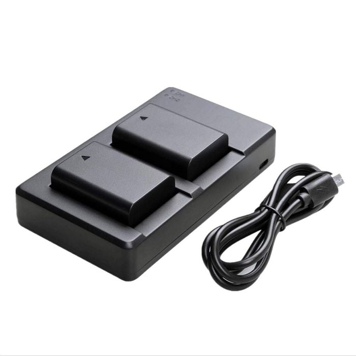 2x Battery + USB Dual Charger for Sony Camera NP-FW50 Alpha a3500 a37 a55 a5100 a6000 a6400 a6500