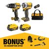 DeWALT 18V XR 5.0Ah 2 Piece Li-ion Brushless Combo Kit DCZ294P2-XE