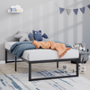Zinus 35cm King Single Quick Lock Bed Frame Metal Mattress Base Support - Black
