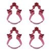 4x R&m Princess Cookie Cutter Polyresin Coated Steel Bake Mould 12.05cm Fuchsia