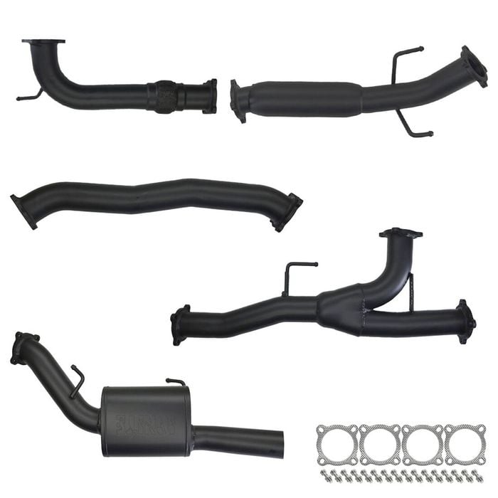 Ignite Exhausts Cat Back For Nissan Y62 Patrol Series 5 5.6l V8 3 Inch With Mid Section Hotdog 409 Stainless Steel