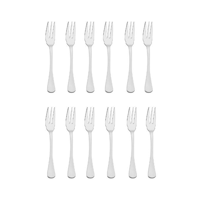 Tablekraft Elite Stainless Steel Cake Forks - Set 12