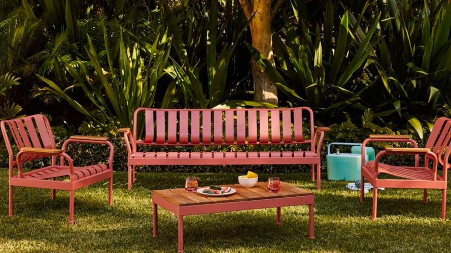 Torakina lounge set outback rose.