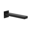 Clark    Matte Black Lead Free Square Wall Basin/Bath Outlet 220mm