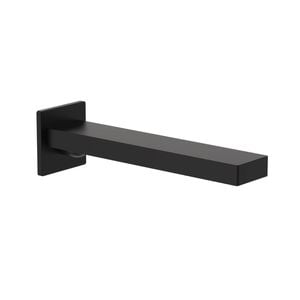 Clark    Matte Black Lead Free Square Wall Basin/Bath Outlet 220mm