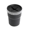 NNEOBA 2Pcs Car Coin Storage Box Mini Imitation Diamond Can for Cup Holder Black