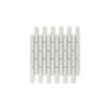 Johnson Tiles 301 x 301mm White Satin Luna Mosaic Wall Tile