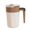 Catzon Self Stirring Coffee Cup 400ml Magnetic Automatic Mug With Digital Display-brown