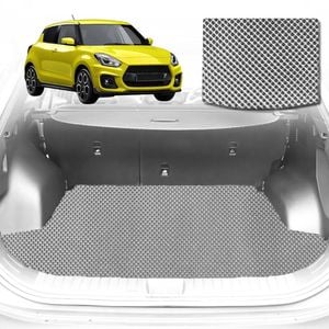 6D Diamond Car Boot Mat for Suzuki Swift Sport 2017-Current-Cargo Mat-Grey-Outback GT