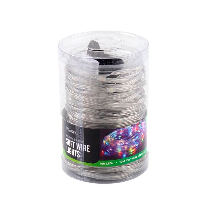 Lytworx 10m Solar Multicolour Soft Wire String Light