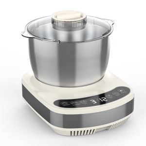 ADVWIN Electric Dough Maker 7L with Kneading & Ferment Function, Beige