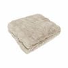 Julietta Soft Faux Fur Throw Rug 127 x 152 cm Cream