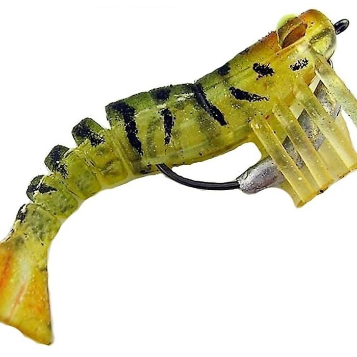Zerek Live Shrimp - 50mm Pre Rigged Lumo Eyes - 01 Colour - Kevlar Jointed Body