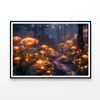 Mushrooms View  Print 100% Australian Made 90x60cm  (Poster)