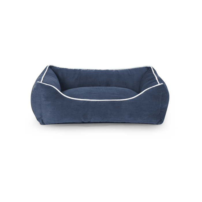 Medium 65cm Navy Blue Cord Dog Bed