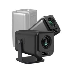 Laser Android Multi-Angle LED Projector 1080p (Black)