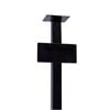 Sandleford Black Heavy Duty Letterbox Post With Number Plate