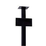 Sandleford Black Heavy Duty Letterbox Post With Number Plate