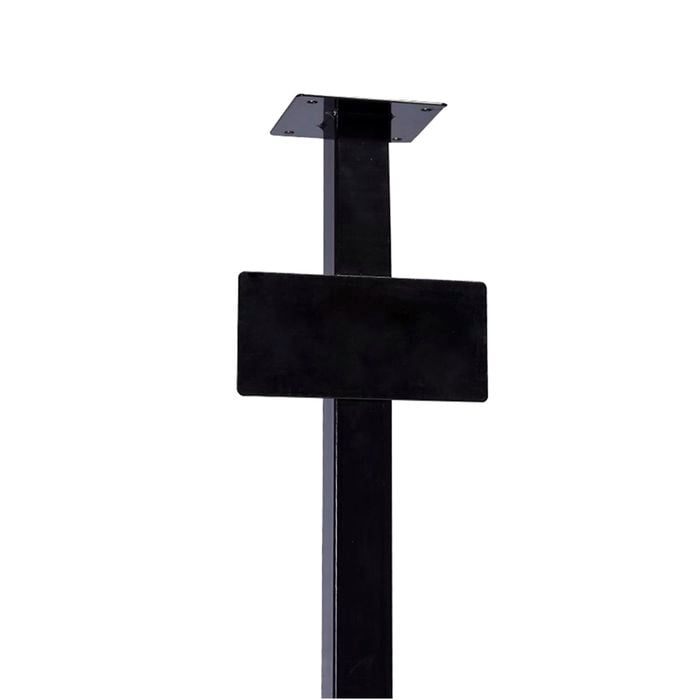 Sandleford Black Heavy Duty Letterbox Post With Number Plate