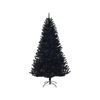 Costway 2.25M Black Artificial Christmas Tree Xmas Pine Tree w/1258 Branch Tips