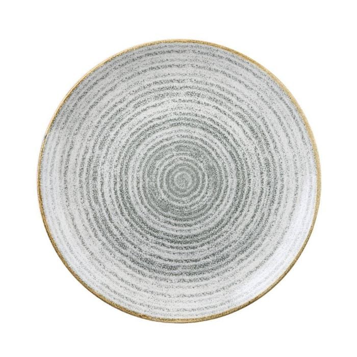 Churchill Coupe Plate Studio Prints Homespun Stone Grey 288mm