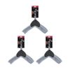 3x Paws And Claws Faux Fur Leather Pet Dog Harness Medium 30-42cm Assorted