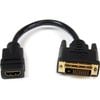 Startech.com 8in Hdmiâ&reg; To Dvi-d Video Cable Adapter - Hdmi Female To Dvi Male - Cable For Video Device, Notebook