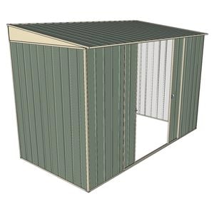 Build-a-Shed 3.0 x 1.5 x 2.0m Double Sliding Door Skillion Shed - Green
