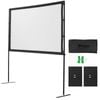 VEVOR Projector Screen with Stand 160°Wide Angle 16:9 4K HD Carry Bag