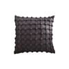 SOGA Black Puff Rivet Square Throw Pillow 45cm