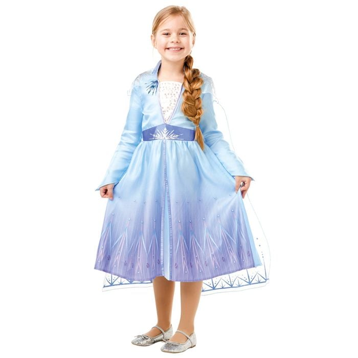 Disney Elsa Frozen 2 Classic Costume Kids Dress Up Party/Halloween Size 9-10y