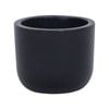 11 x 9cm Black XS Plain Ceramic Egg Pot