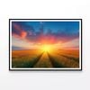 Wheat Fields at Sunset  Print 100% Australian Made 120x90cm  (Poster)