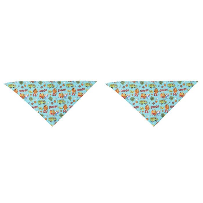 2PK The Stubby Club Scooby-Doo Themed Dog Bandana Small