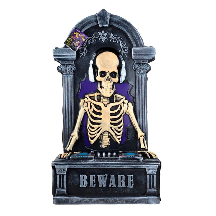 Lytworx Battery Operated Skeleton DJ Tombestone