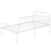 Costway Single Metal Bed Frame Extendable Daybed Mattress Foundation White
