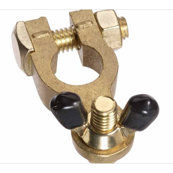 Projecta Brass Negative Battery Terminal With Wingnut