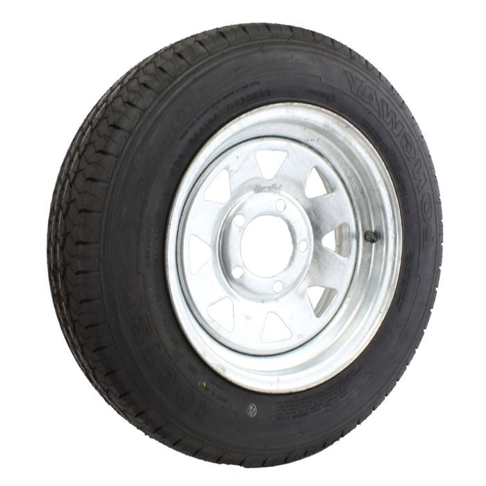 Sunrise Trailer 14" Wheels Rim And Tyre Fitted - Holden Ht, 185r14lt - Gal - Wrtht14g185