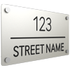 ProtectorAl 380 x 220mm Surfmist ACM Engraved Custom House Sign