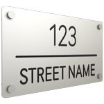 ProtectorAl 380 x 220mm Surfmist ACM Engraved Custom House Sign