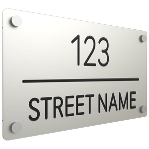 ProtectorAl 380 x 220mm Surfmist ACM Engraved Custom House Sign