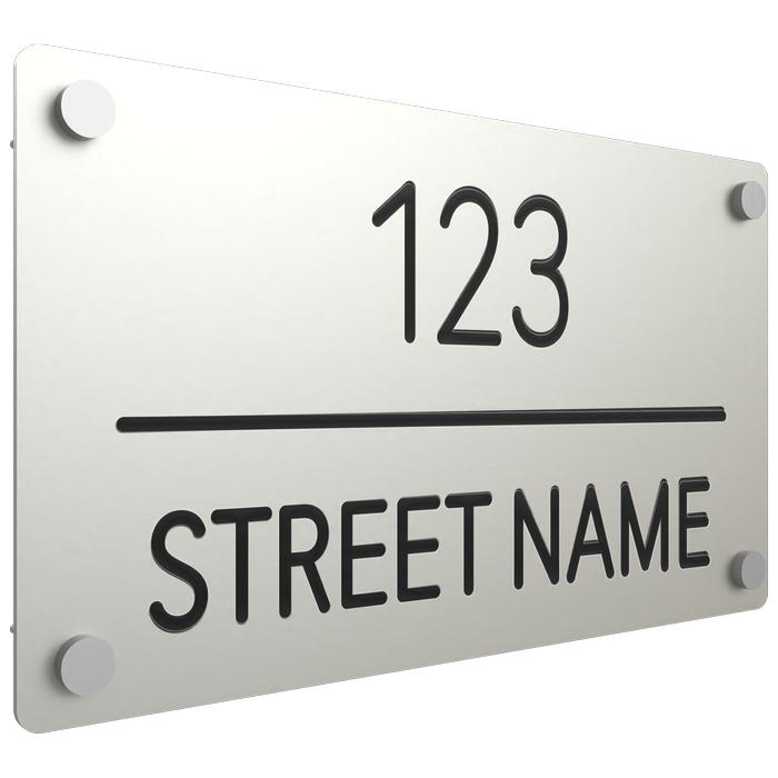 ProtectorAl 380 x 220mm Surfmist ACM Engraved Custom House Sign